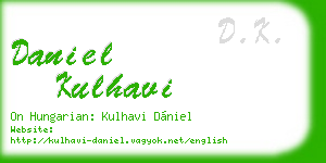 daniel kulhavi business card